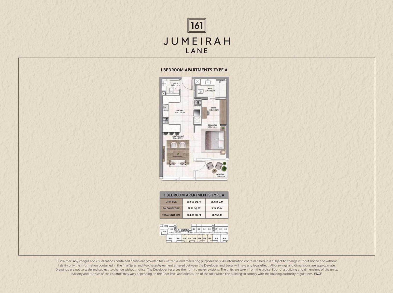 Studio, 1, & 2 Bedroom - Floor 1