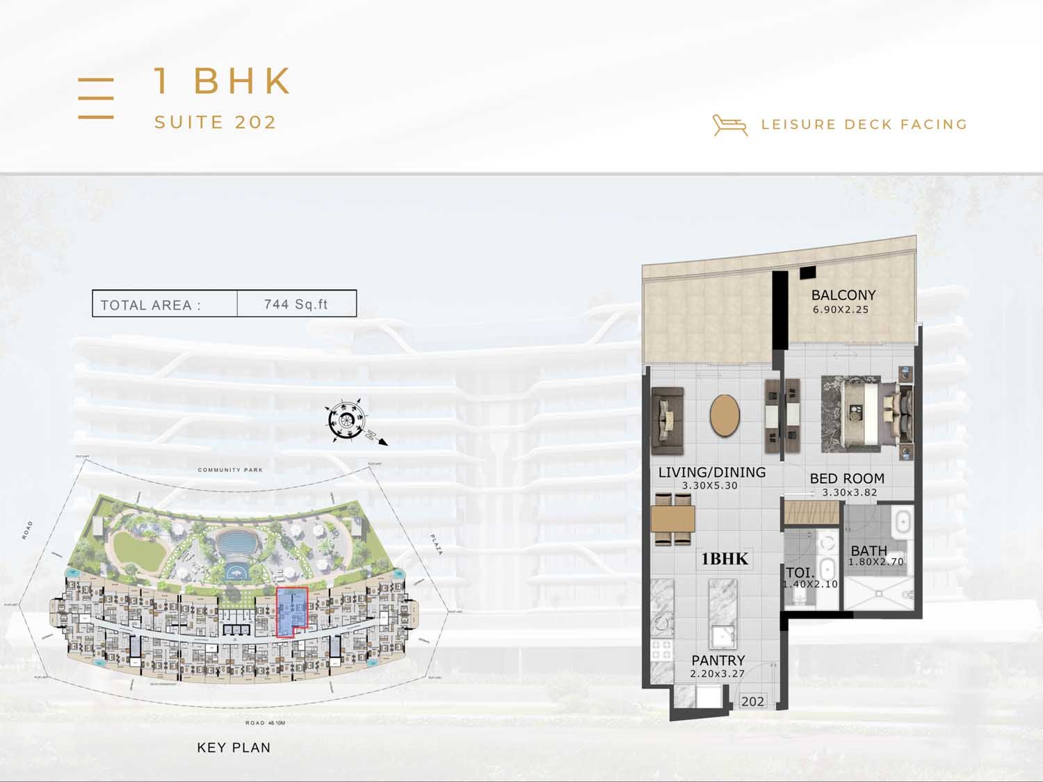 1, 2 & 3 Bedroom - Floor 1