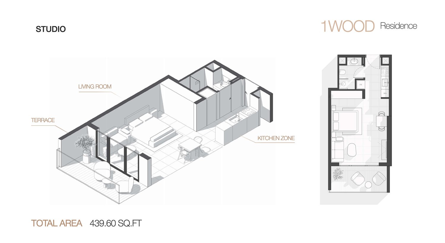 Studio, 1 & 2 Bedroom - Floor 1