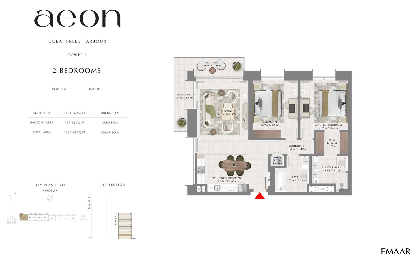 1, 2 & 3 Bedroom - Floor 1