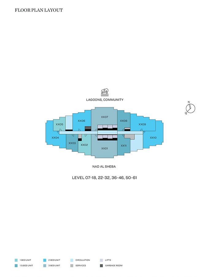 1, 1.5, 2 & 3 Bedroom - Floor 1