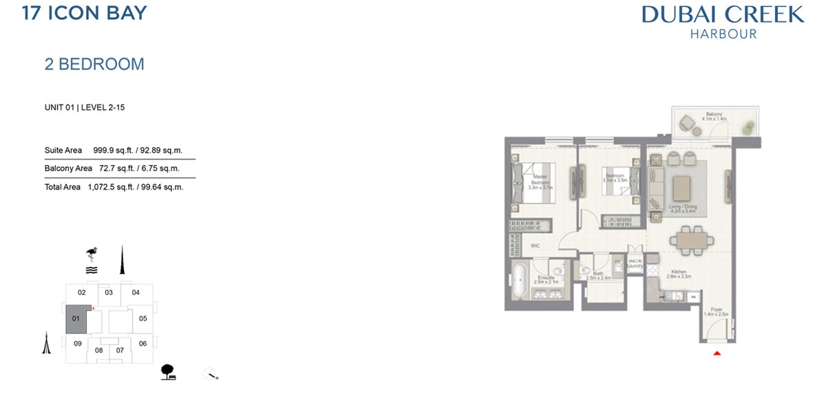 1, 2 & 3 Bedrooms - Floor 1