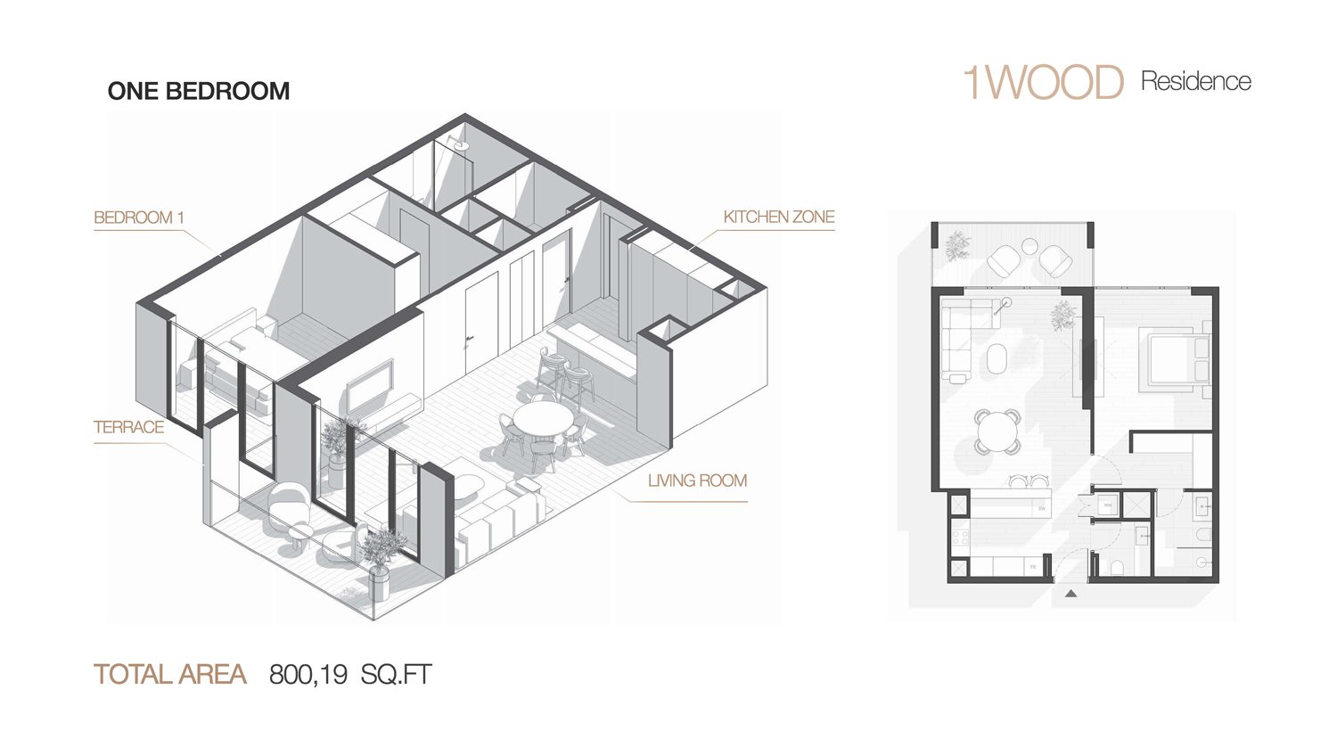 Studio, 1 & 2 Bedroom - Floor 1